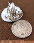 Oyster Shell And Genuine Sterling Silver Ring Size 7-3/4 RS38909